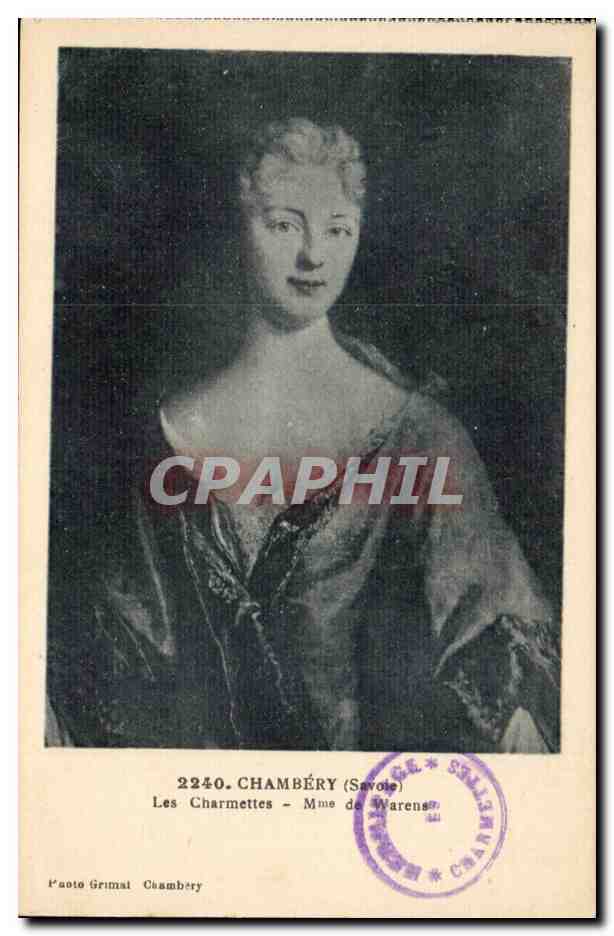 Les Charmettes - Mme de Warens — Photo Grimal, Chambéry, n°2240
