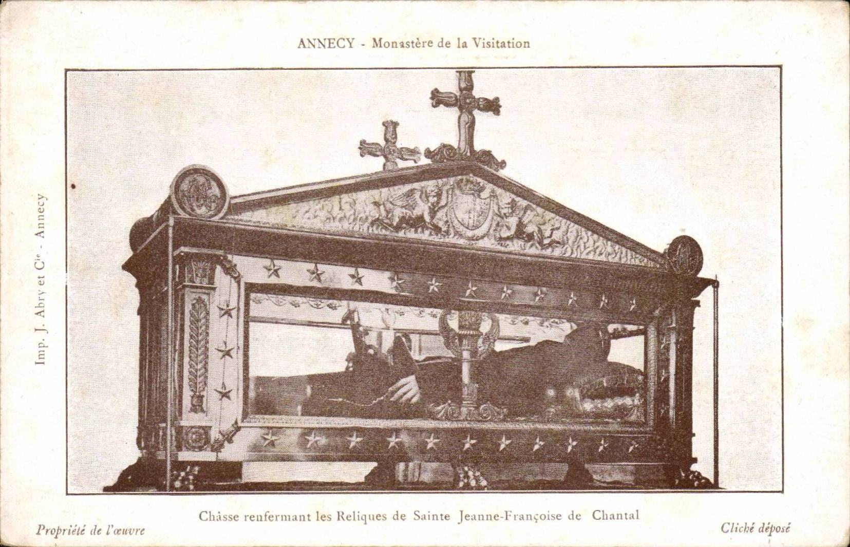 ANNÉCY - Monastère de la Visitation — Châsse renfermant les Reliques de Sainte Jeanne-Françoise de Chantal