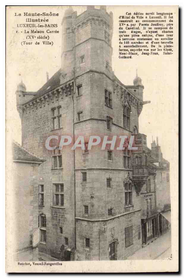 Luxeuil - La Maison Carree - XV siecle Tour de Ville CPA 
