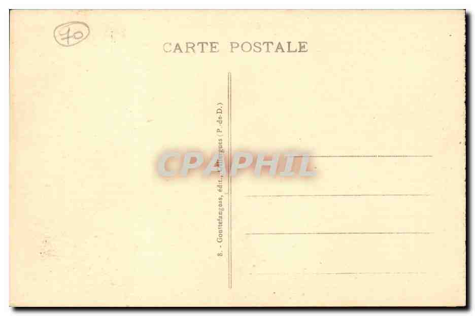 Le Puy du Sancy — Le Mont-Dore — 1886 m. d'altitude — Contefarges (P. de D.) — Reverso