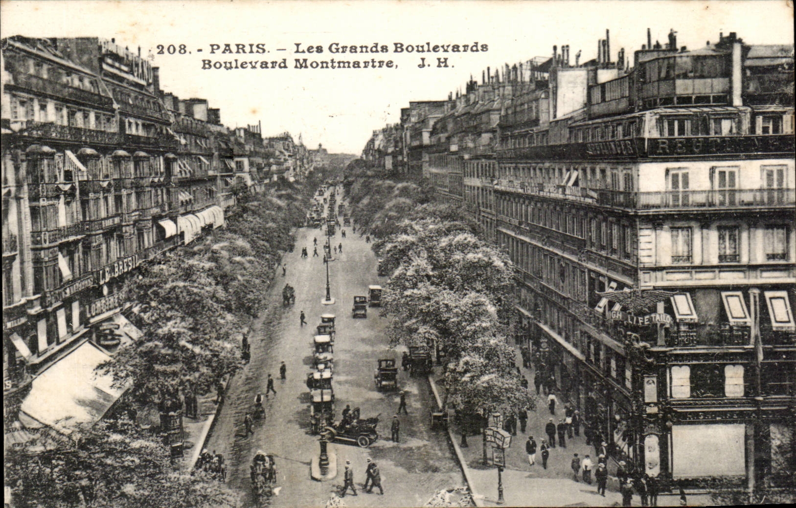 Paris 14 - Les Grands Boulevards - Boulevard Montmartre CPA 