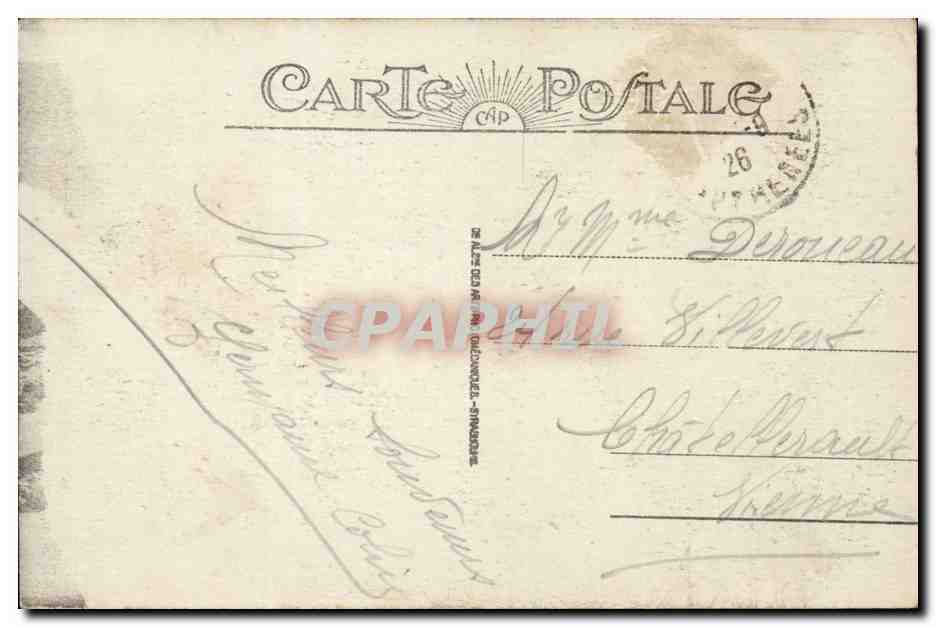 Biarritz - Monument aux Morts et le Rocher de la Vierge - - CPA  — Verso