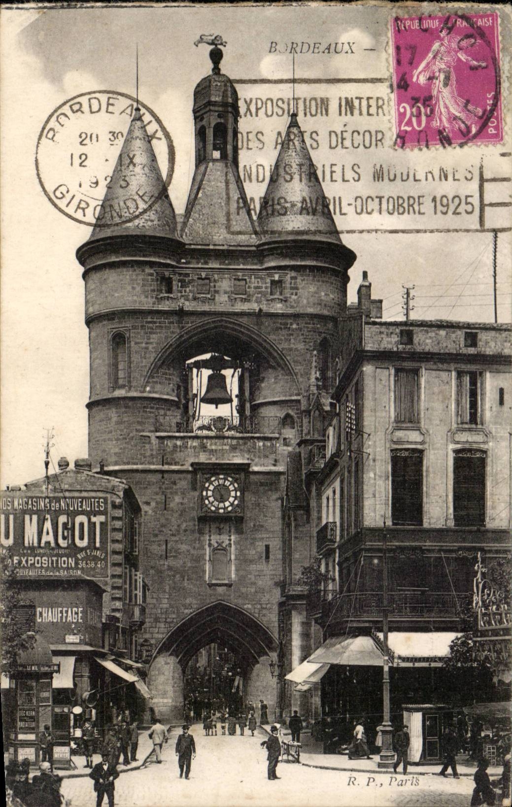 Bordeaux - L'Horloge - CPA 