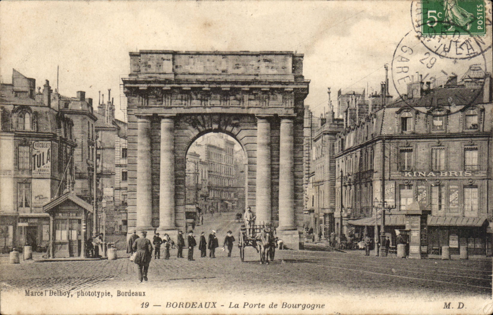 BORDEAUX - La Porte de Bourgogne — Marcel Delboy, phototypie, Bordeaux — n°19