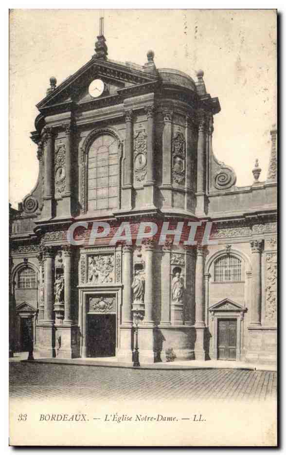 Bordeaux - L'Eglise de Notre Dame - CPA 