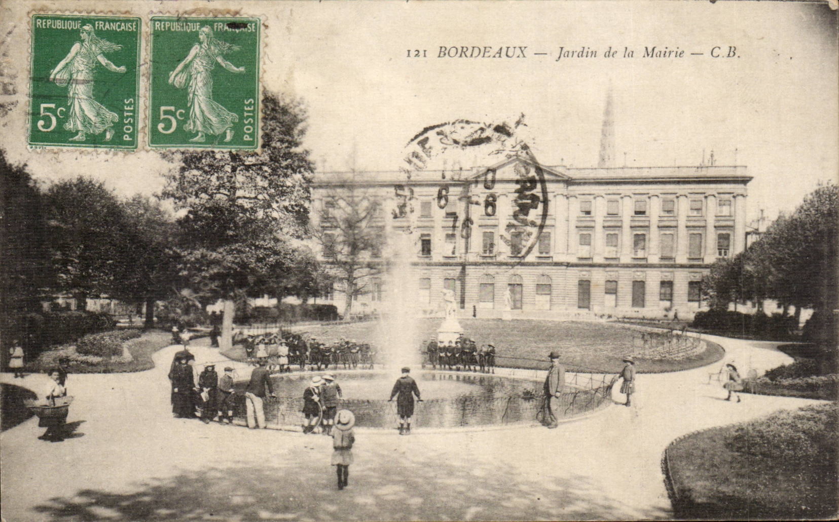 Bordeaux - Jardin de la Mairie - CPA 