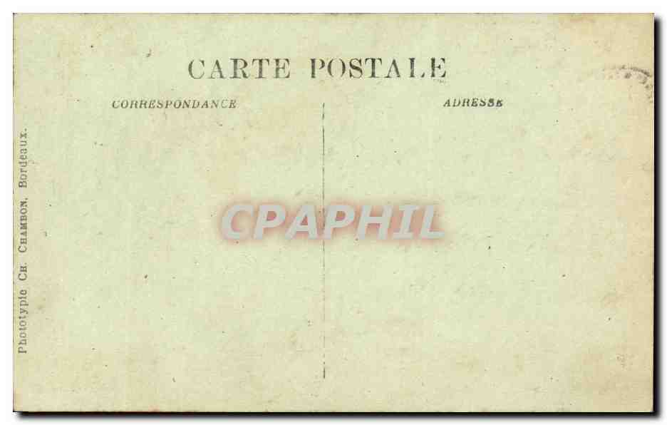 Bordeaux - Jardin de la Mairie - CPA  — Verso