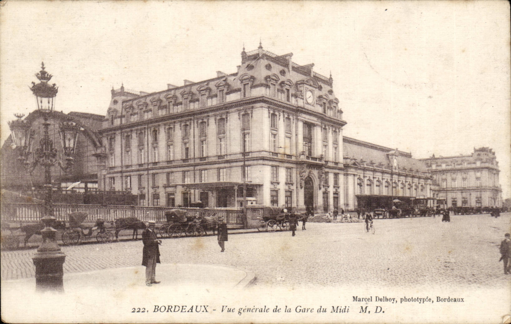 Bordeaux - Vue Generale de la Gare du Midi - CPA 