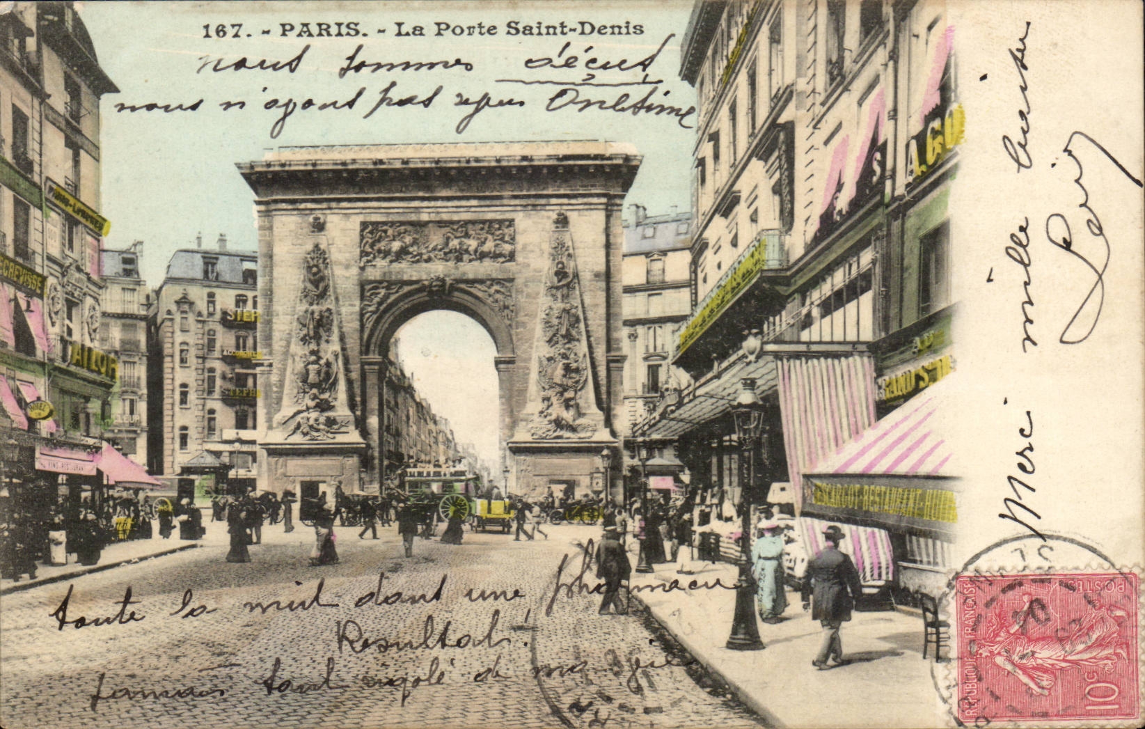 Paris 10 - La Porte Saint Denis - CPA 