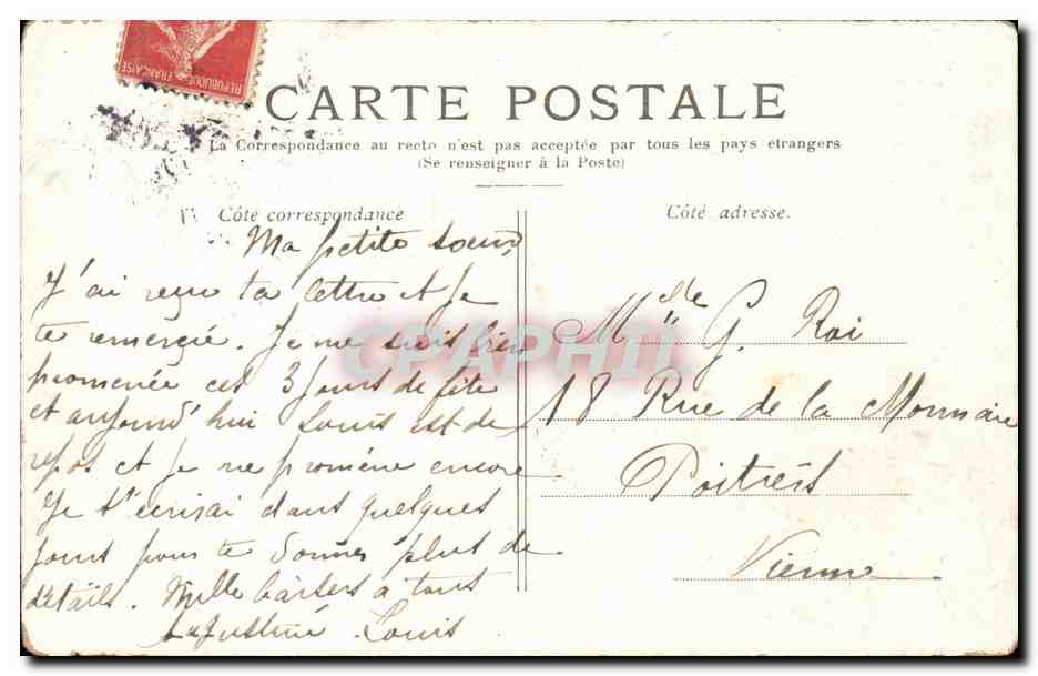 Paris 2 - La Bourse du Commerce - CPA  — Rückseite