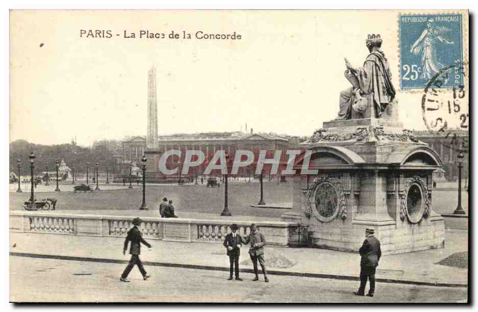 Paris - 8 - La Place de la Concorde - CPA 
