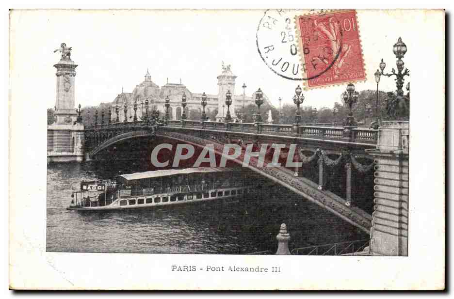 Paris - Pont Alexandre III CPA 