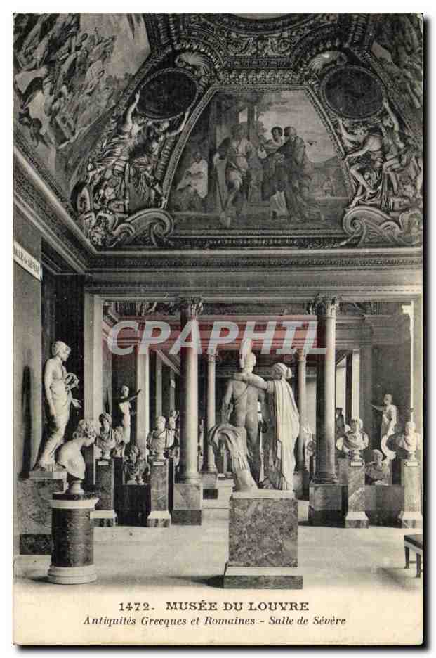 Paris - 1 - Musee du Louvre - Antiquites Grecques et Romaines - Salle de Severe CPA 