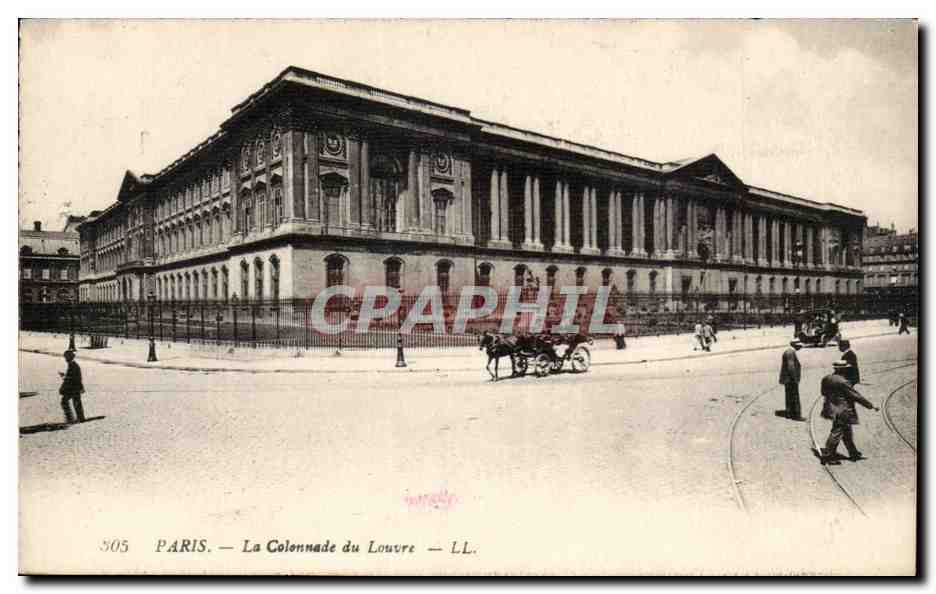 Paris - 1 - La Colonnade du Louvre CPA 