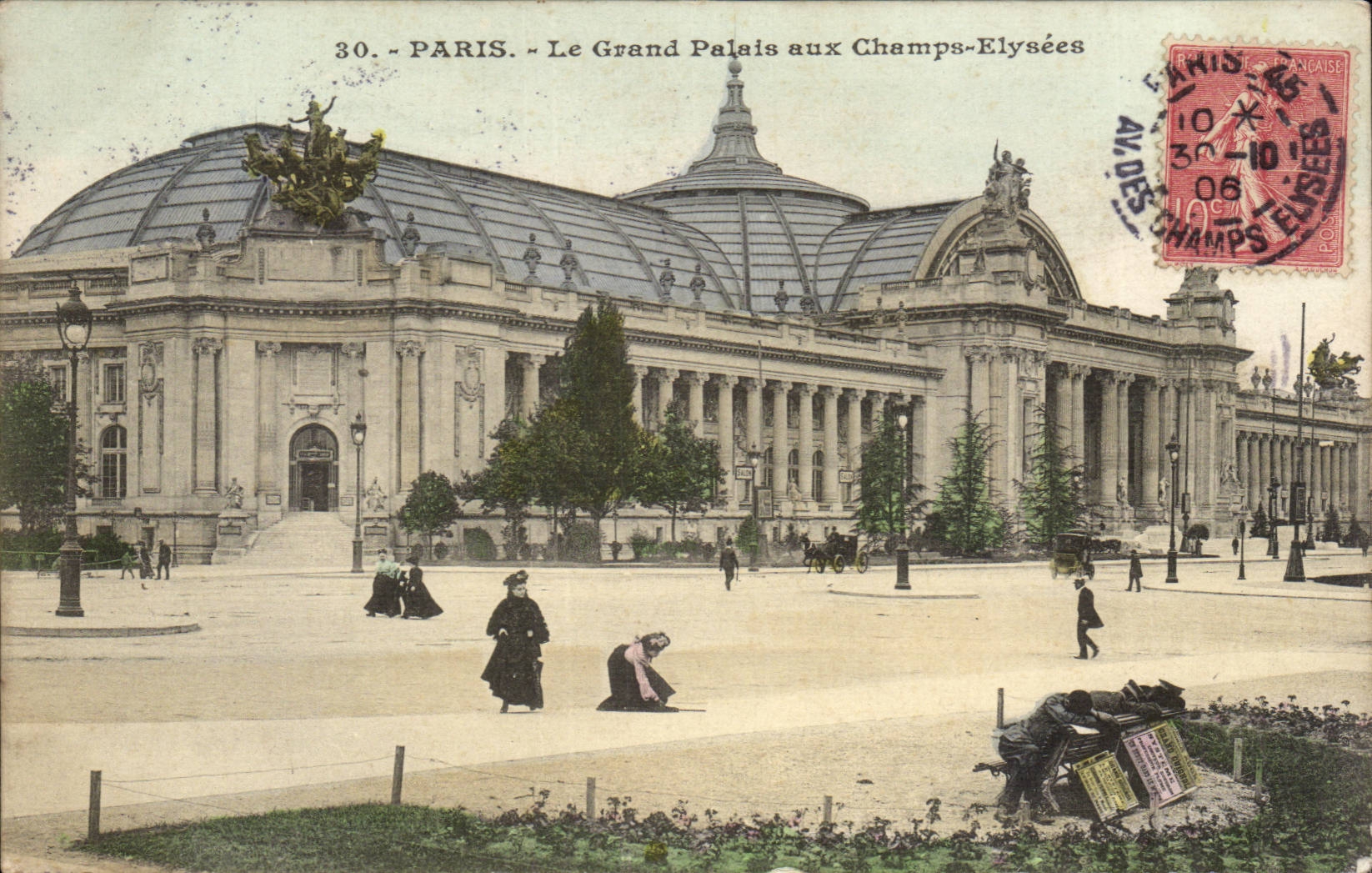 Paris - 8 - Le Grand Palais aux Champs Elysees CPA 