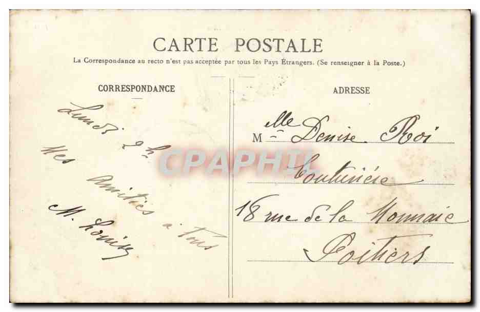 Paris - 14 - Boulevard Montmartre - CPA  — Rückseite