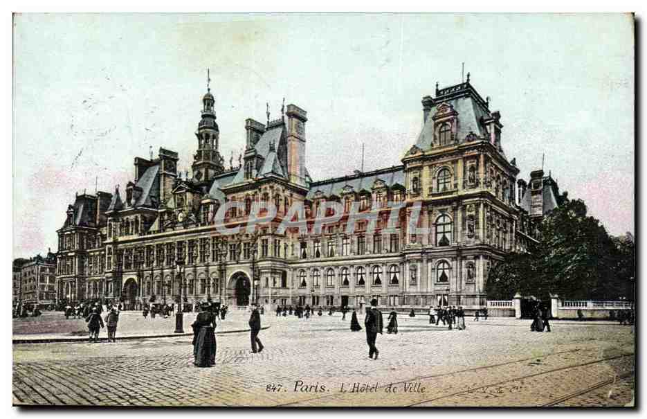 Paris - 4 - l'Hotel de Ville - CPA 