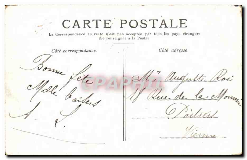 Paris - 4 - l'Hotel de Ville - CPA  — Rückseite