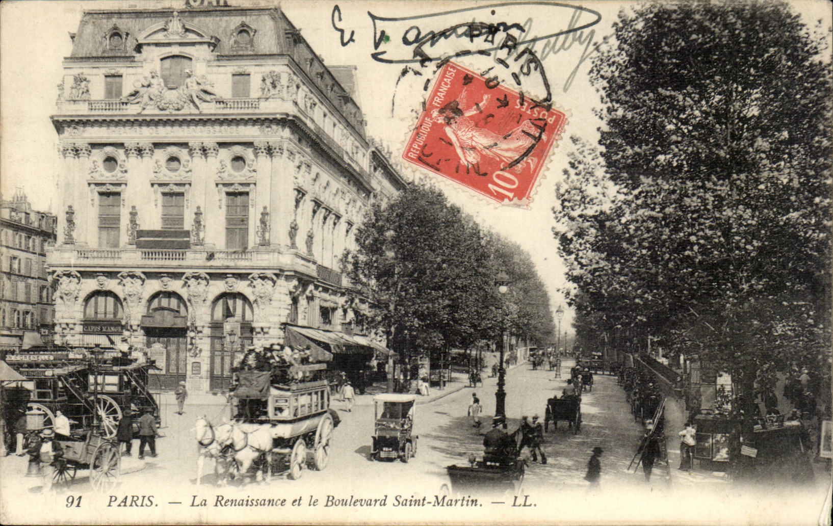 Paris - 10 - la Renaissance et le Boulevard Saint Martin - CPA 