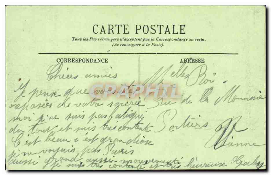 Paris - 10 - la Renaissance et le Boulevard Saint Martin - CPA  — Rückseite