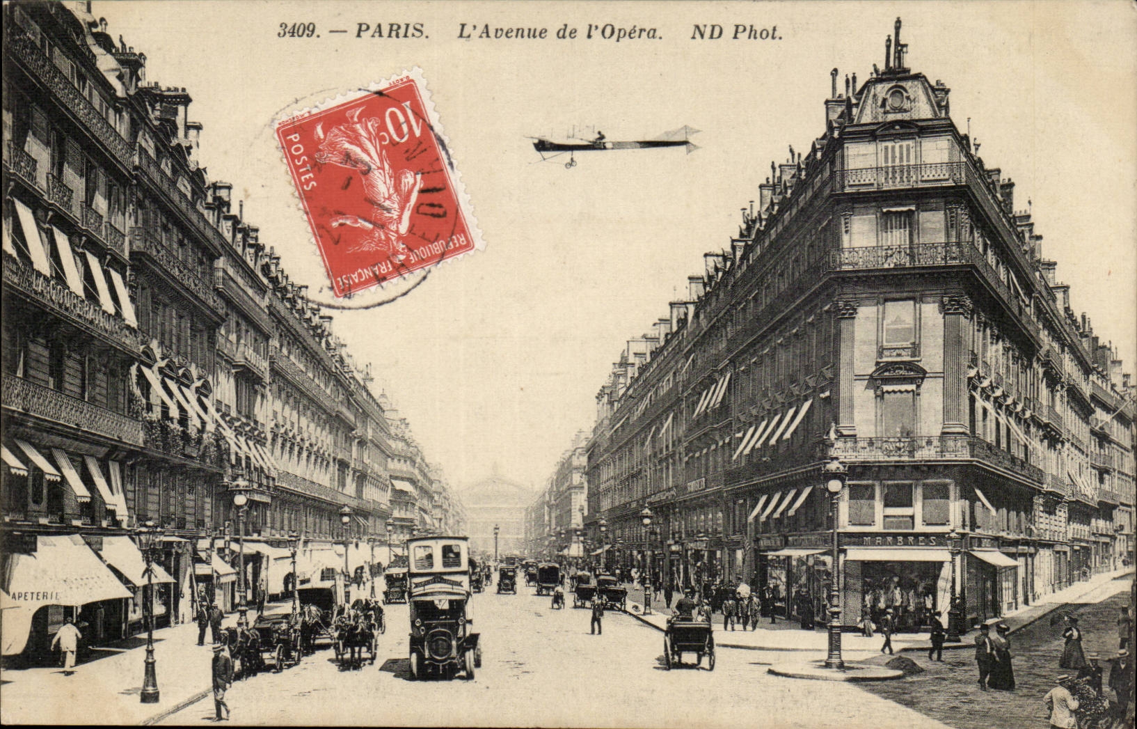 Paris — L'Avenue de l'Opéra — ND Phot. n°3409