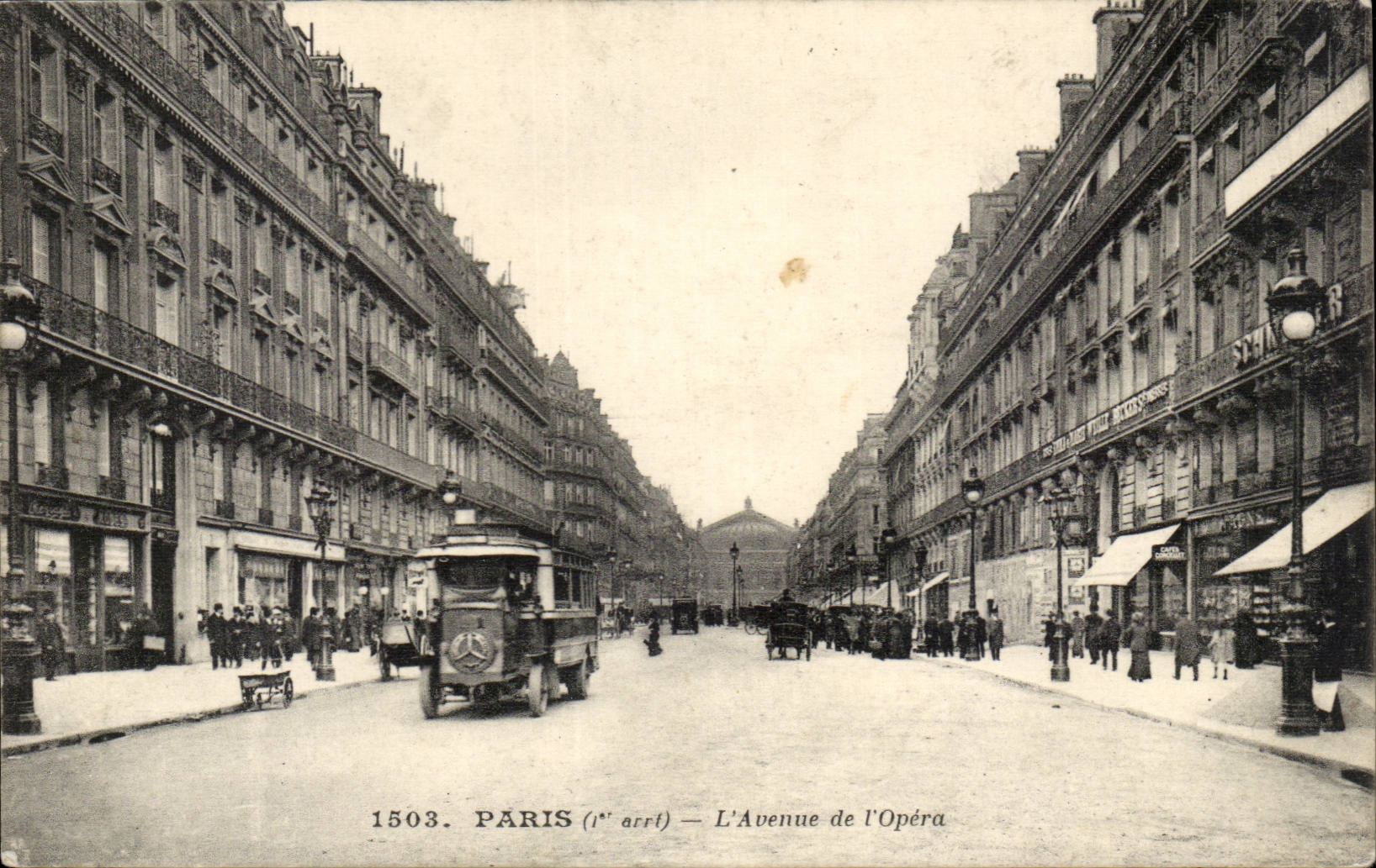 Paris (1er arrondissement) — L'Avenue de l'Opéra — éditeur Schaeffer, n° 1503