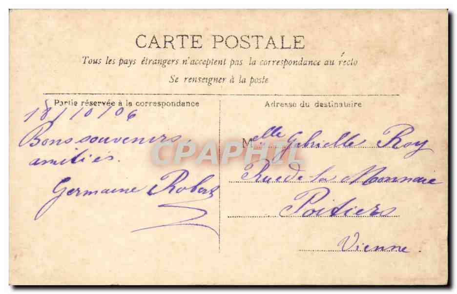 Paris 8 - Eglise de la Madeleine - cheval - horse drawn carriages - CPA  — Verso