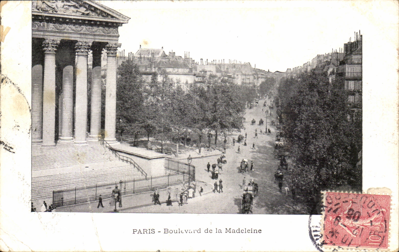 Paris 8 - Boulevard de la Madeleine - CPA 