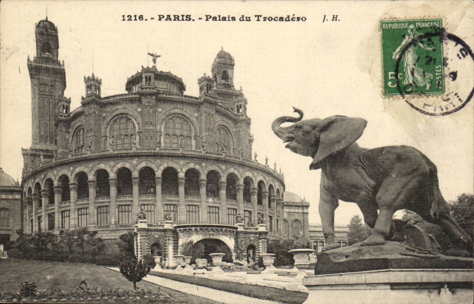 Paris 16 - Palais du Trocadero Elephant - CPA 