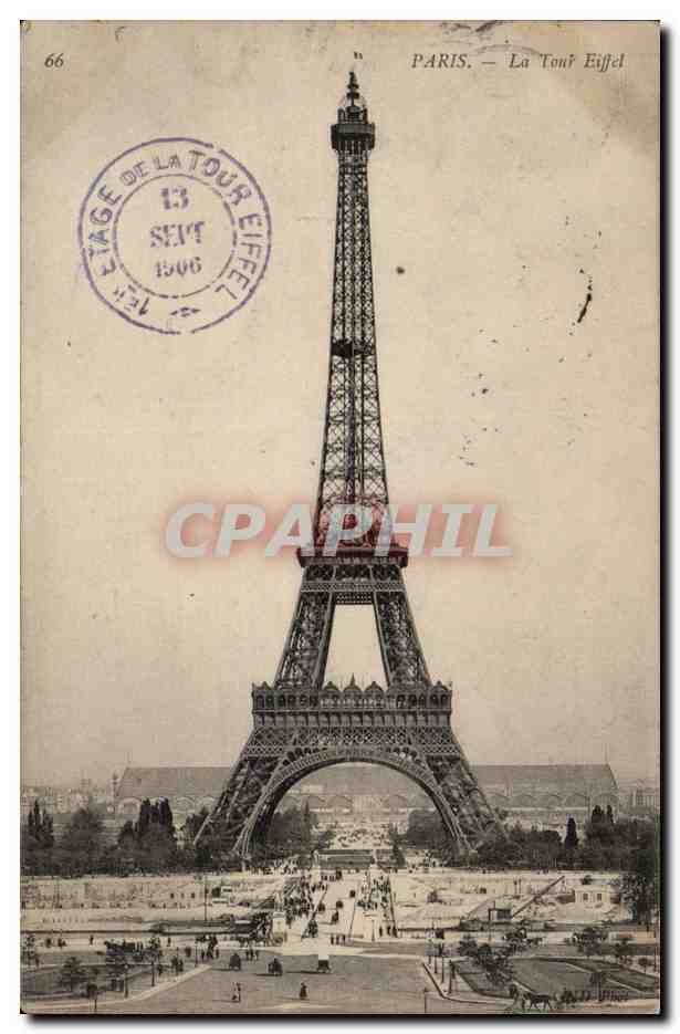 Paris 7 La Tour Eiffel - CPA 