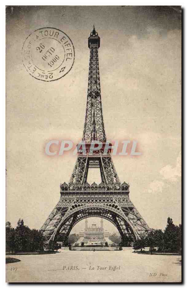 Paris 7 - La Tour Eiffel - Eiffel Tower - CPA 