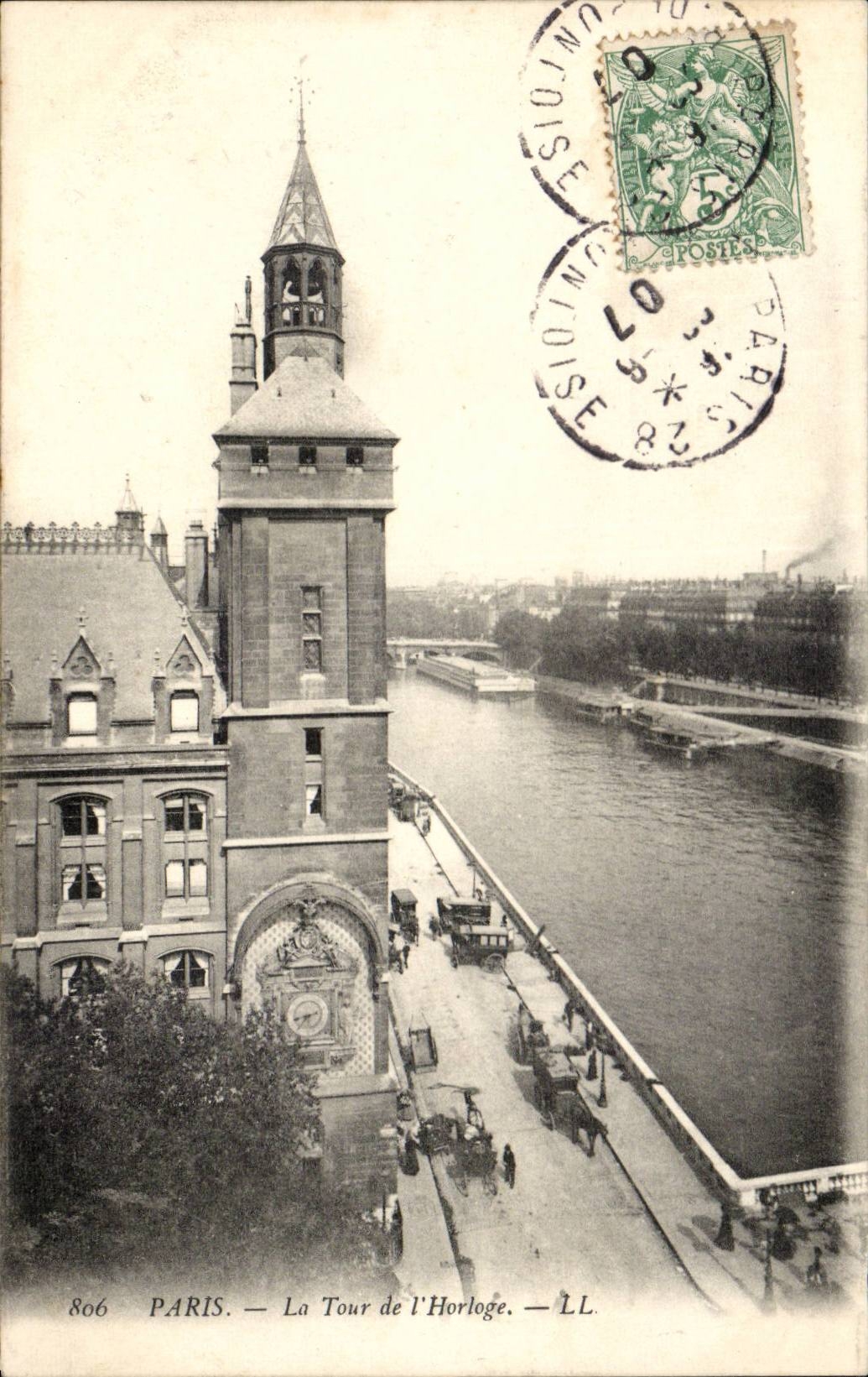 Paris 7 - La Tour de l'Horloge- CPA 