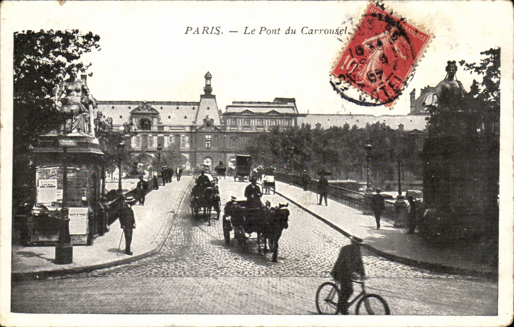 Paris 1 - Le Pont du Carrousel CPA 