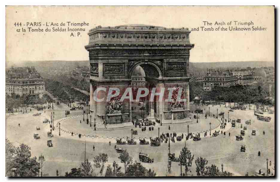 Paris 8 - L'Arc de Triomphe et la Tombe du Soldat Inconnu CPA 