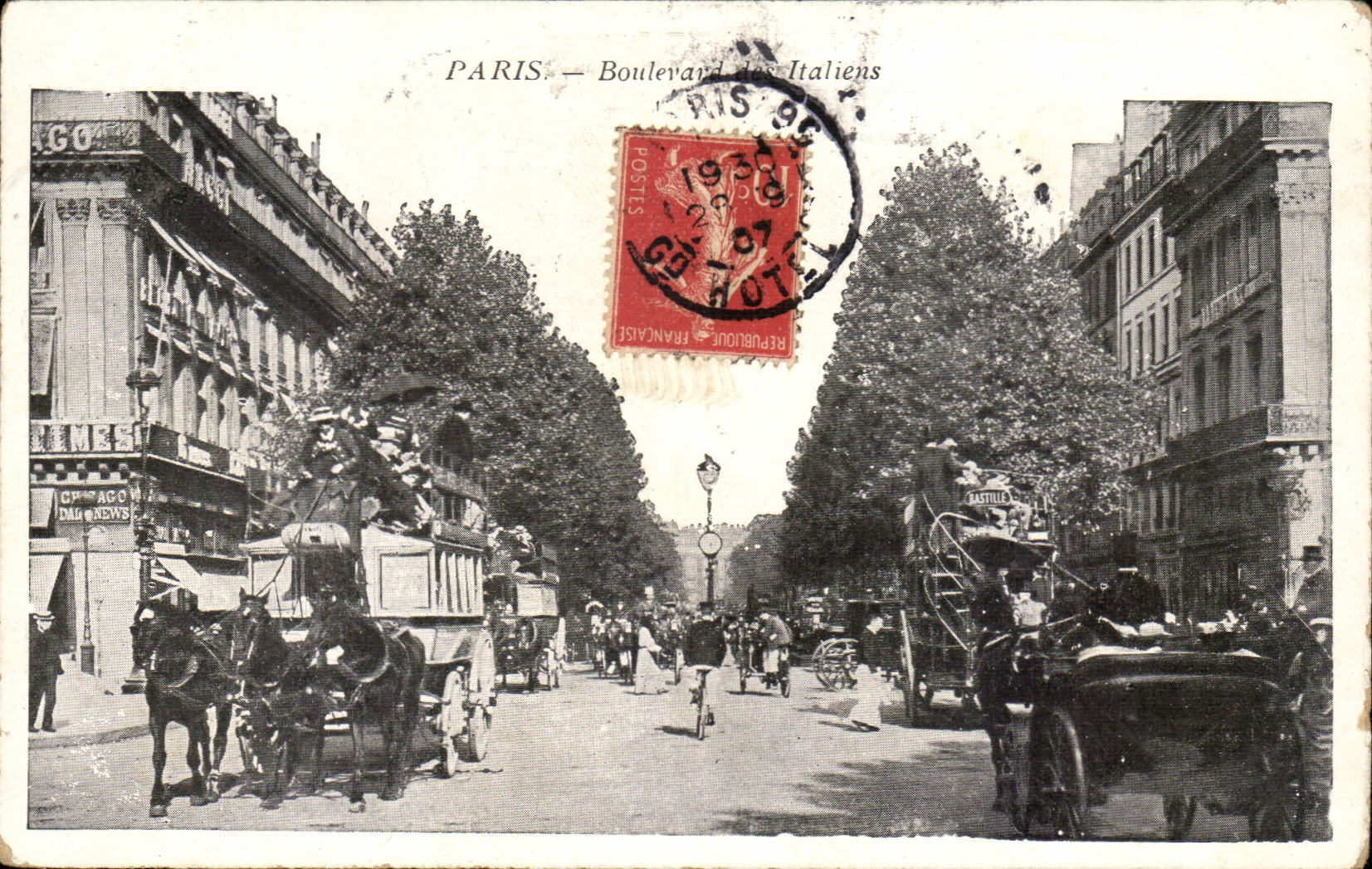 Paris 2 - Boulevard des Italiens CPA 