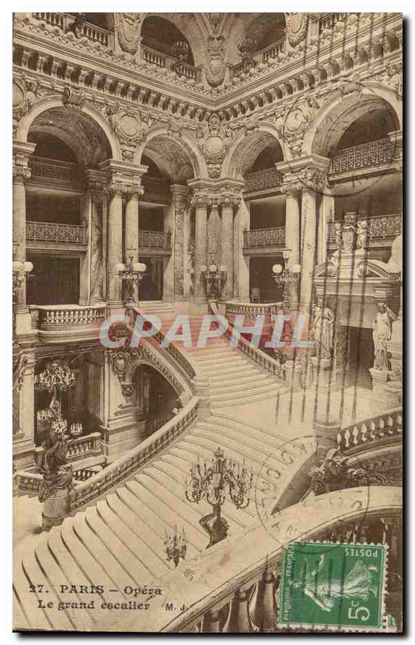 Paris - 8 - L'Opera - L'Escalier CPA 