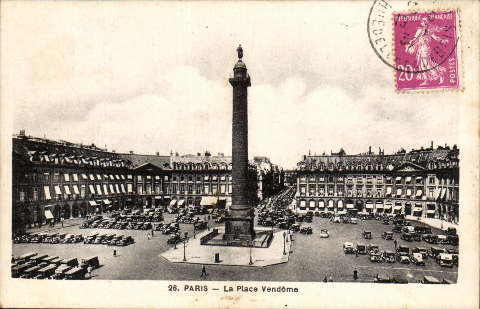 Paris - 1 - La Place Vendome CPA 