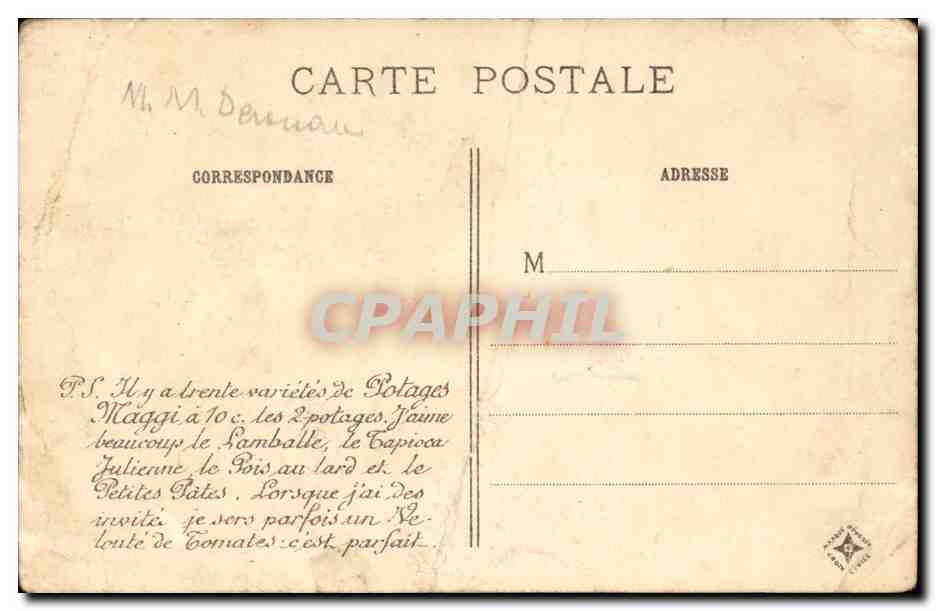 Manche - Nos Eglise CPA — Verso