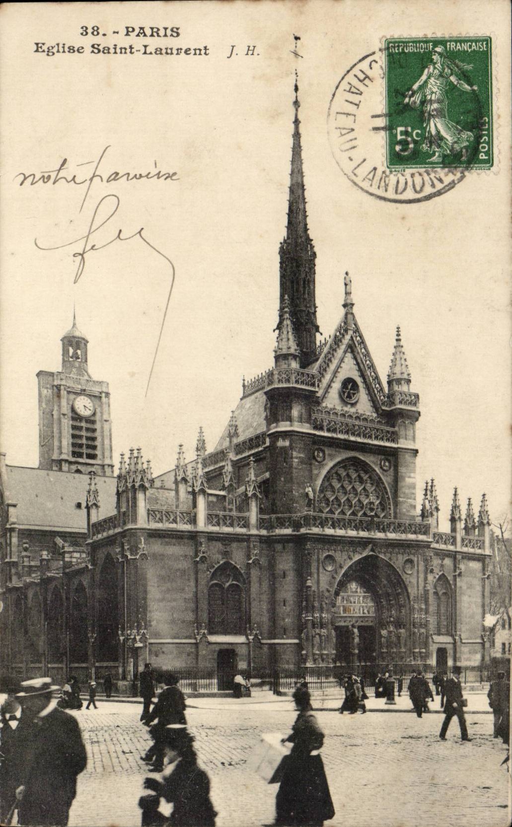 Place 10 - L'Eglise Saint Laurent - CPA 