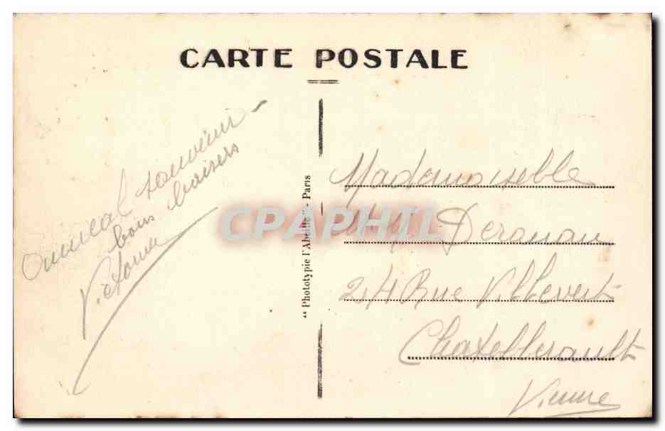 Place 1 - La Conciergerie et le Pont au Change - CPA  — Rückseite