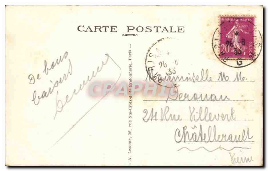 Paris - 7 - La Gere d'Orsay - CPA  — Verso