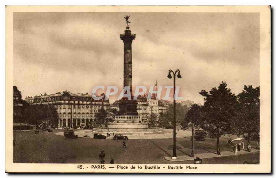 Paris - 1 - Place de la Bastille - CPA 