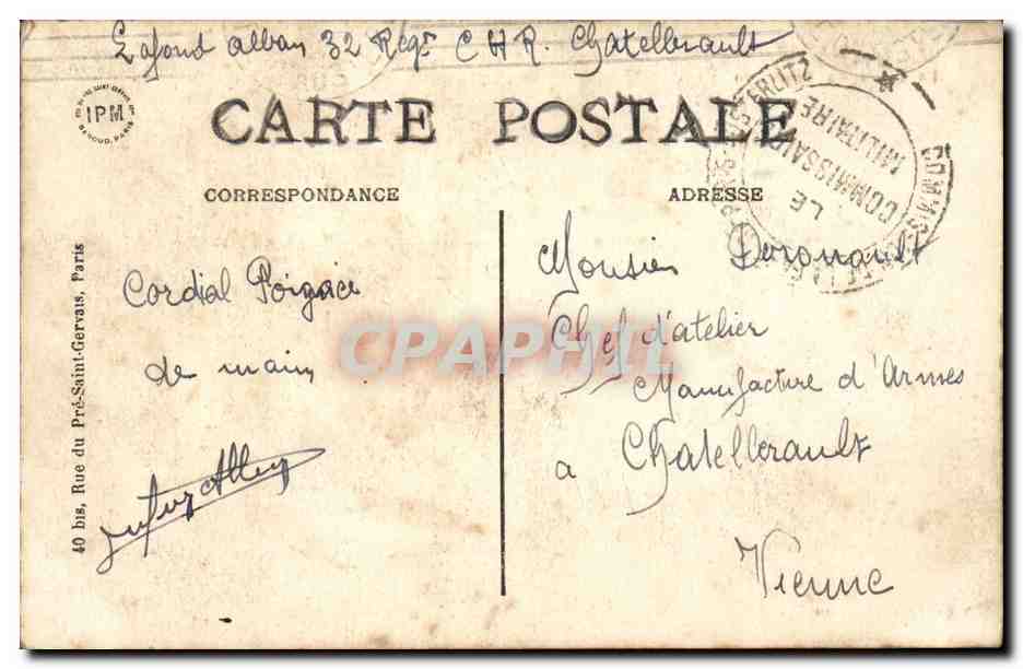 Paris - 16 - Le Palais de Trocadero - CPA  — Rückseite