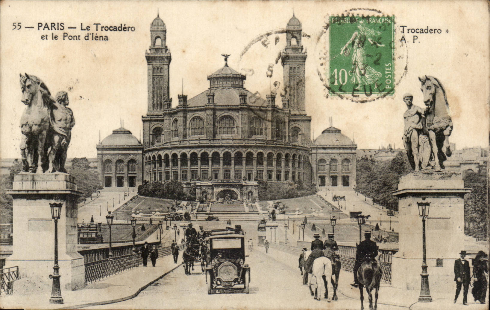 Paris - 16 - Le Trocadero et le Pont d'Iena - CPA 
