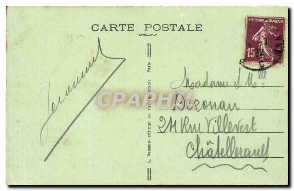 Paris - 5 - Le Pantheon - CPA  — Verso