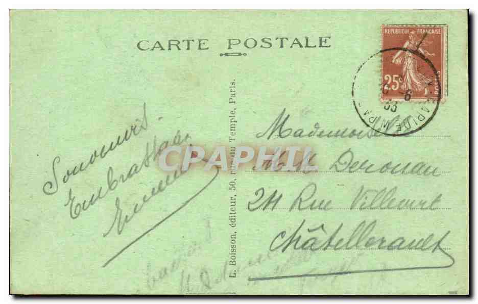 Paris - 10 - Nouvelle Gare de l'Est - CPA  — Verso