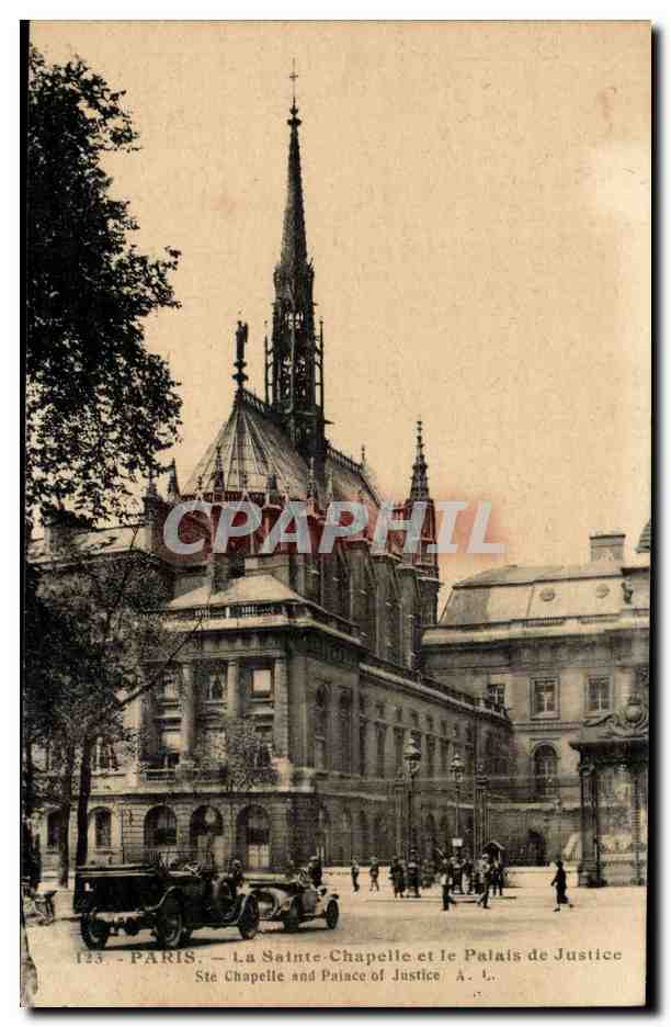 Paris 1 - La Sainte Chapelle et le Palais de Justice CPA 