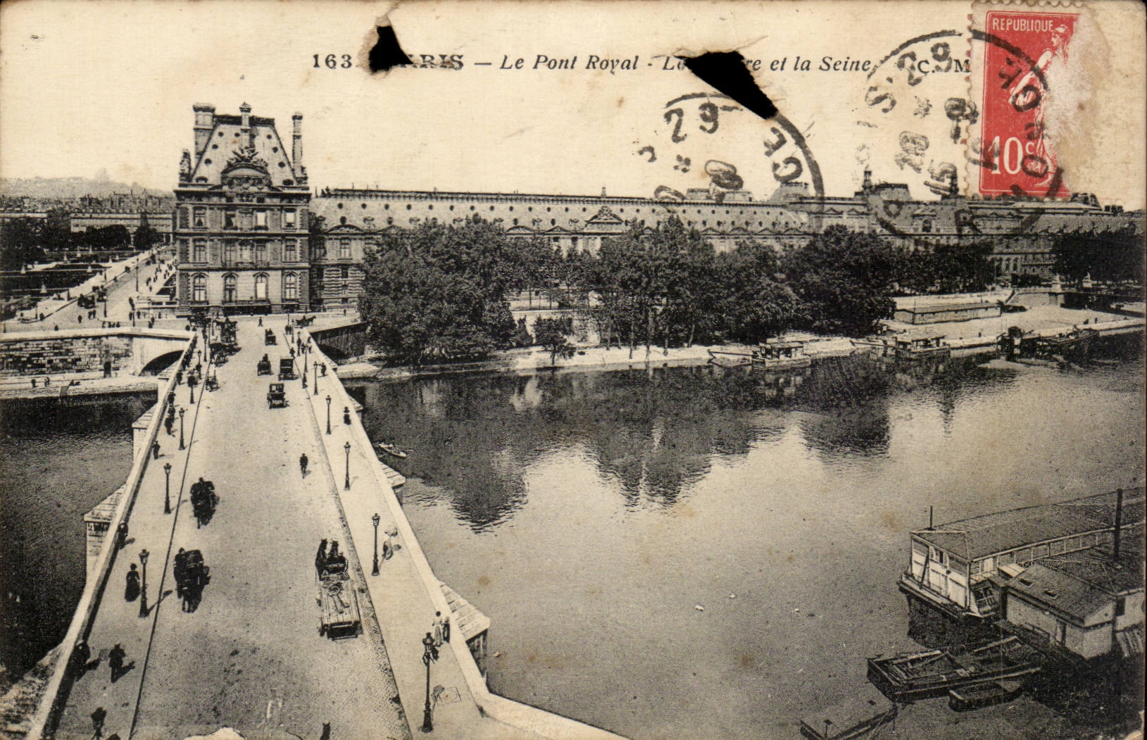 Paris 6 - Le Pont Royal et la Seine - CPA 