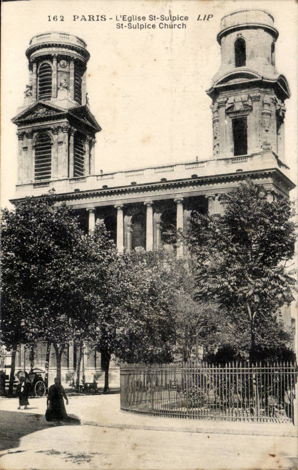 Paris 6 - L'Eglise st Sulpice - CPA 
