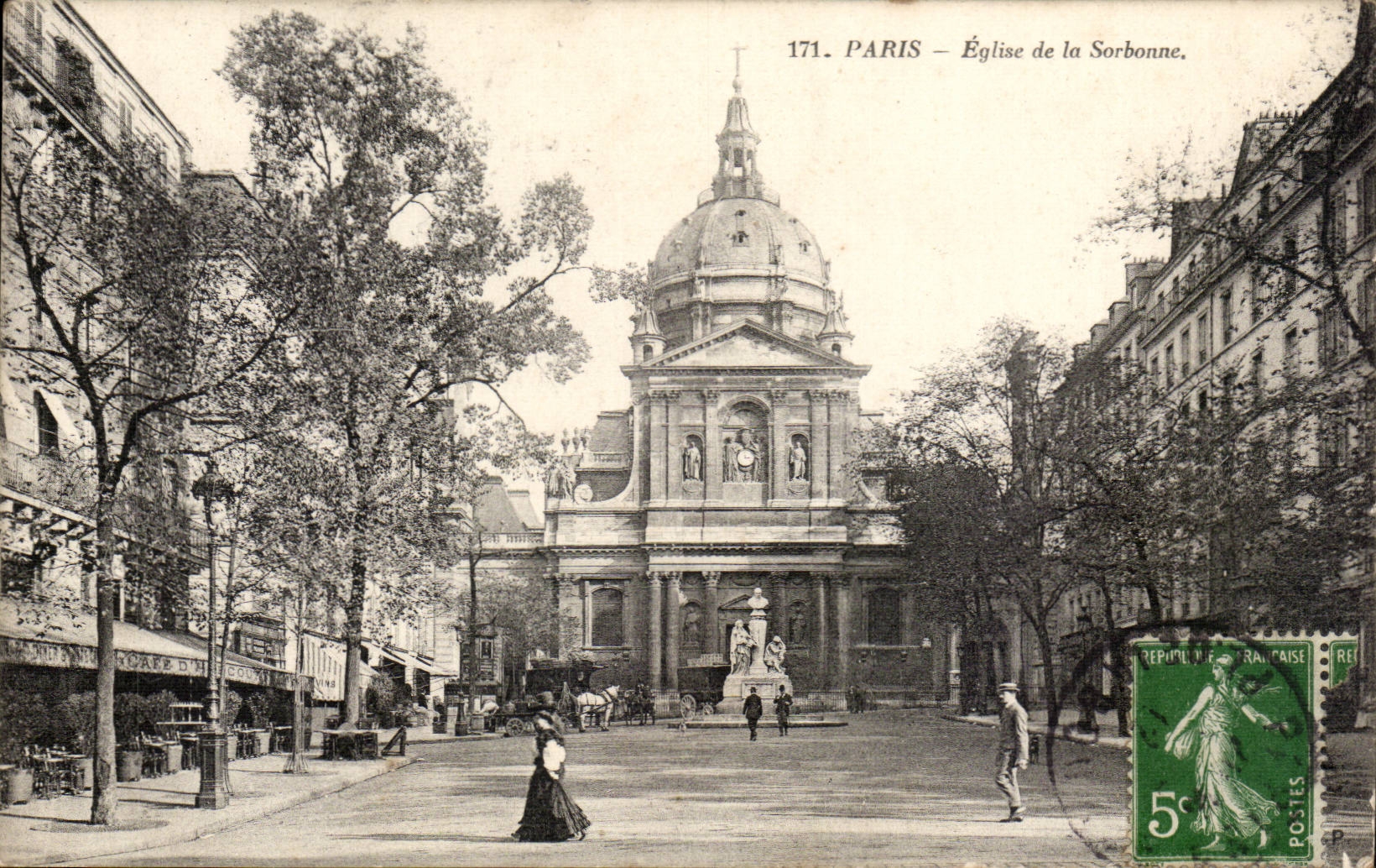 Paris - 5 - L'Eglise de la Sorbonne - CPA 